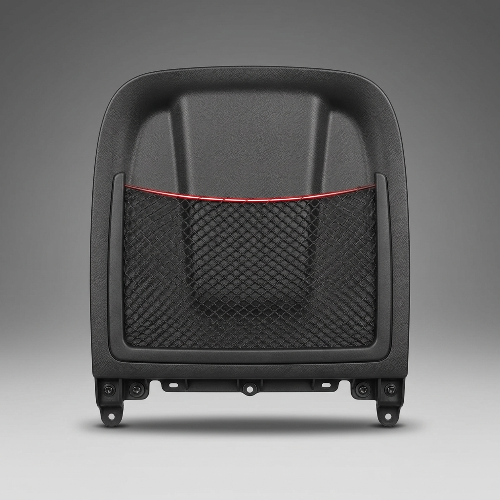 Rear Seat Storage Net Organizer on a graphite studio background
