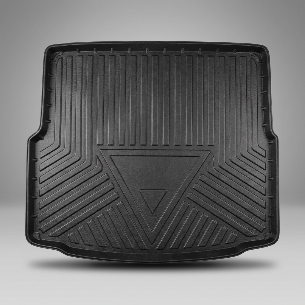 Waterproof Trunk Cargo Mat for Trumpchi GS4 Plus EV (2015–2024) on a graphite studio background